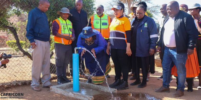 EXECUTIVE MAYOR MONITORED WATER AND SANITATION INFRASTRUCTURE PROJECTS IN BLOUBERG